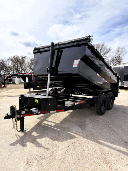 7 x 12' BP Dump Trailer Texas Pride #DT-7123-14KBP
