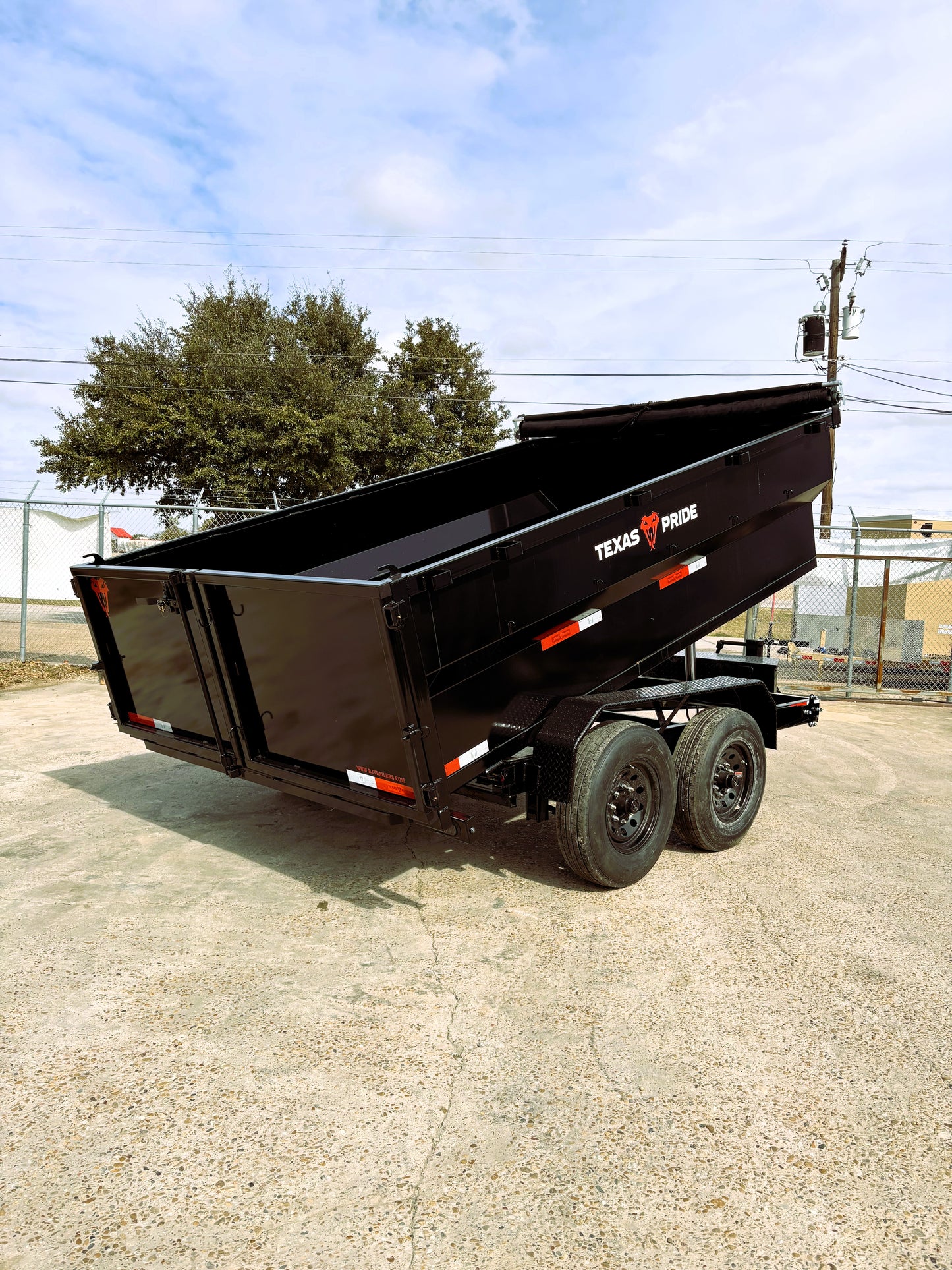 7 x 12' BP Dump Trailer Texas Pride #DT-7123-14KBP