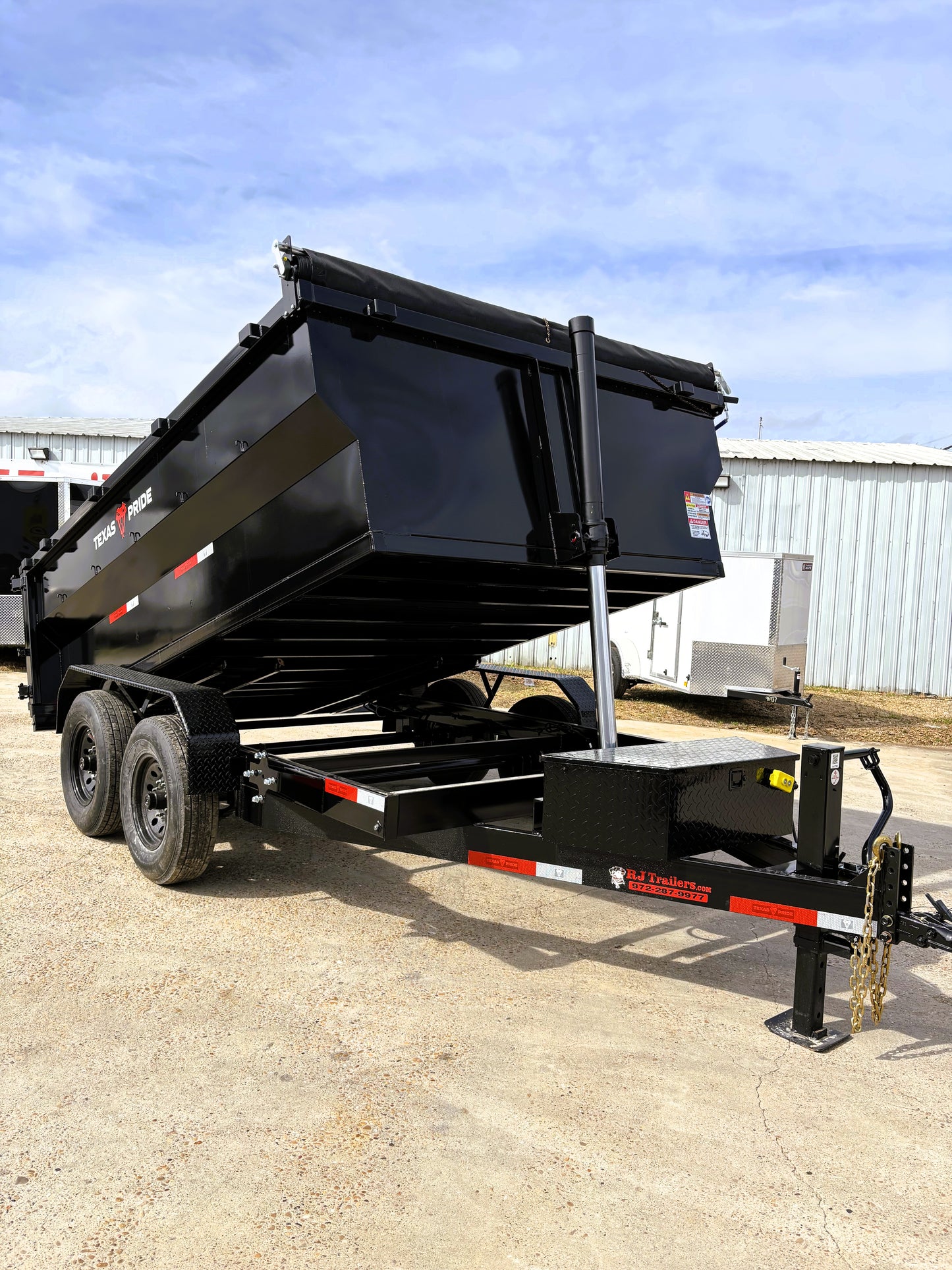 7 x 12' BP Dump Trailer Texas Pride #DT-7123-14KBP