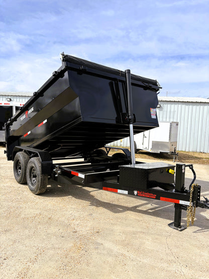 7 x 12' BP Dump Trailer Texas Pride #DT-7123-14KBP