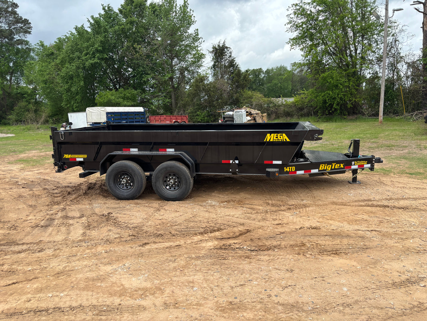 7 X 16' BP Dump Trailer Big Tex #14TD-16C2A-BK