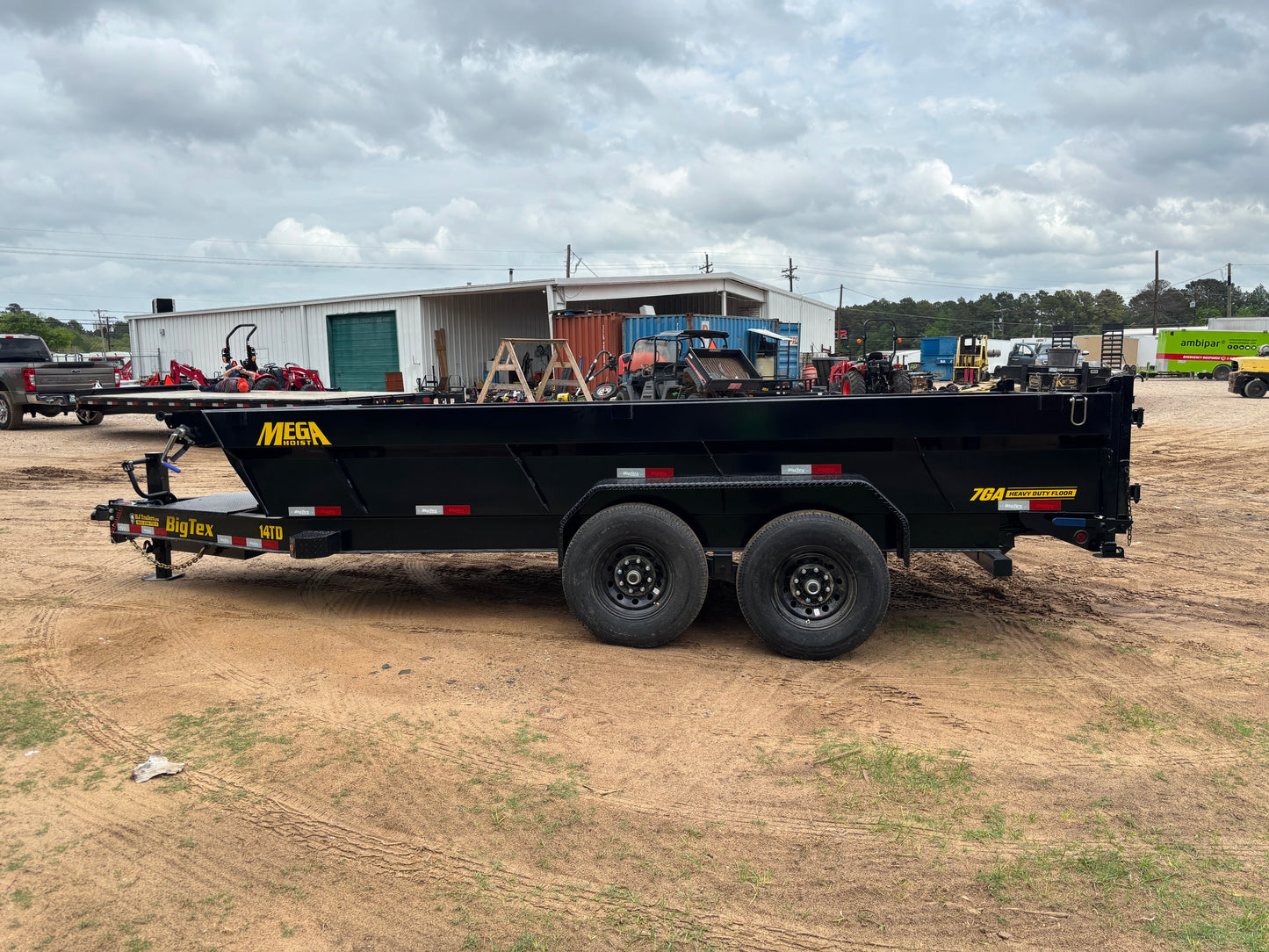 7 X 16' BP Dump Trailer Big Tex #14TD-16C2A-BK
