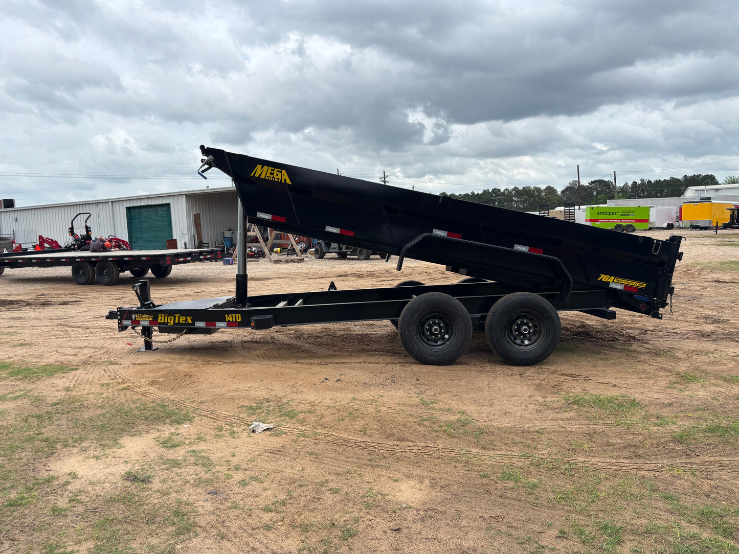 7 X 16' BP Dump Trailer Big Tex #14TD-16C2A-BK