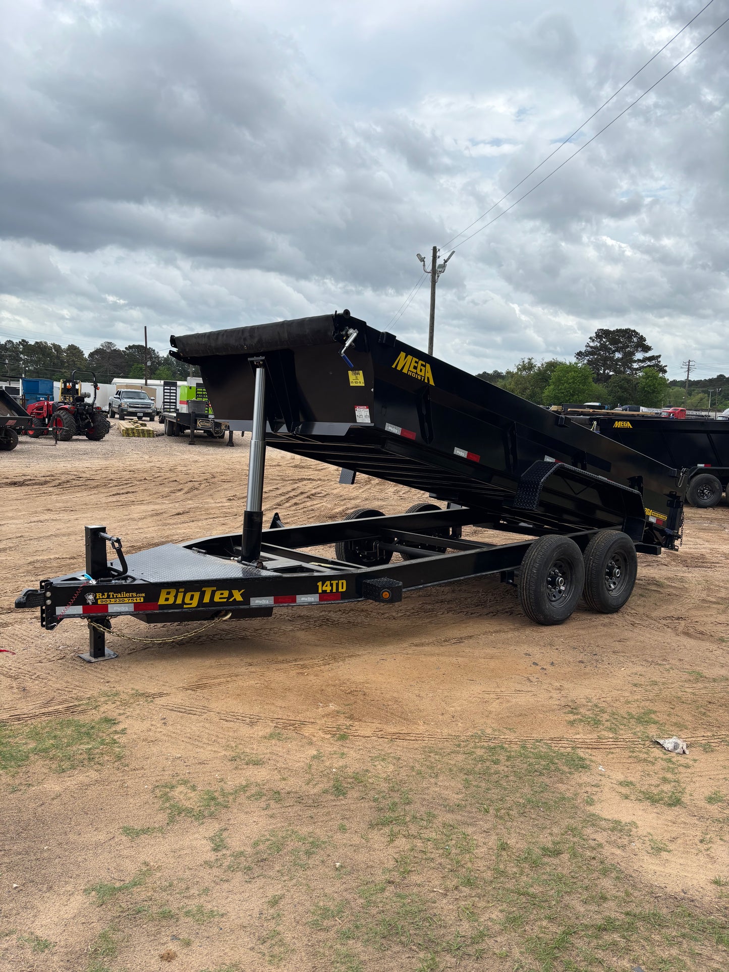 7 X 16' BP Dump Trailer Big Tex #14TD-16C2A-BK