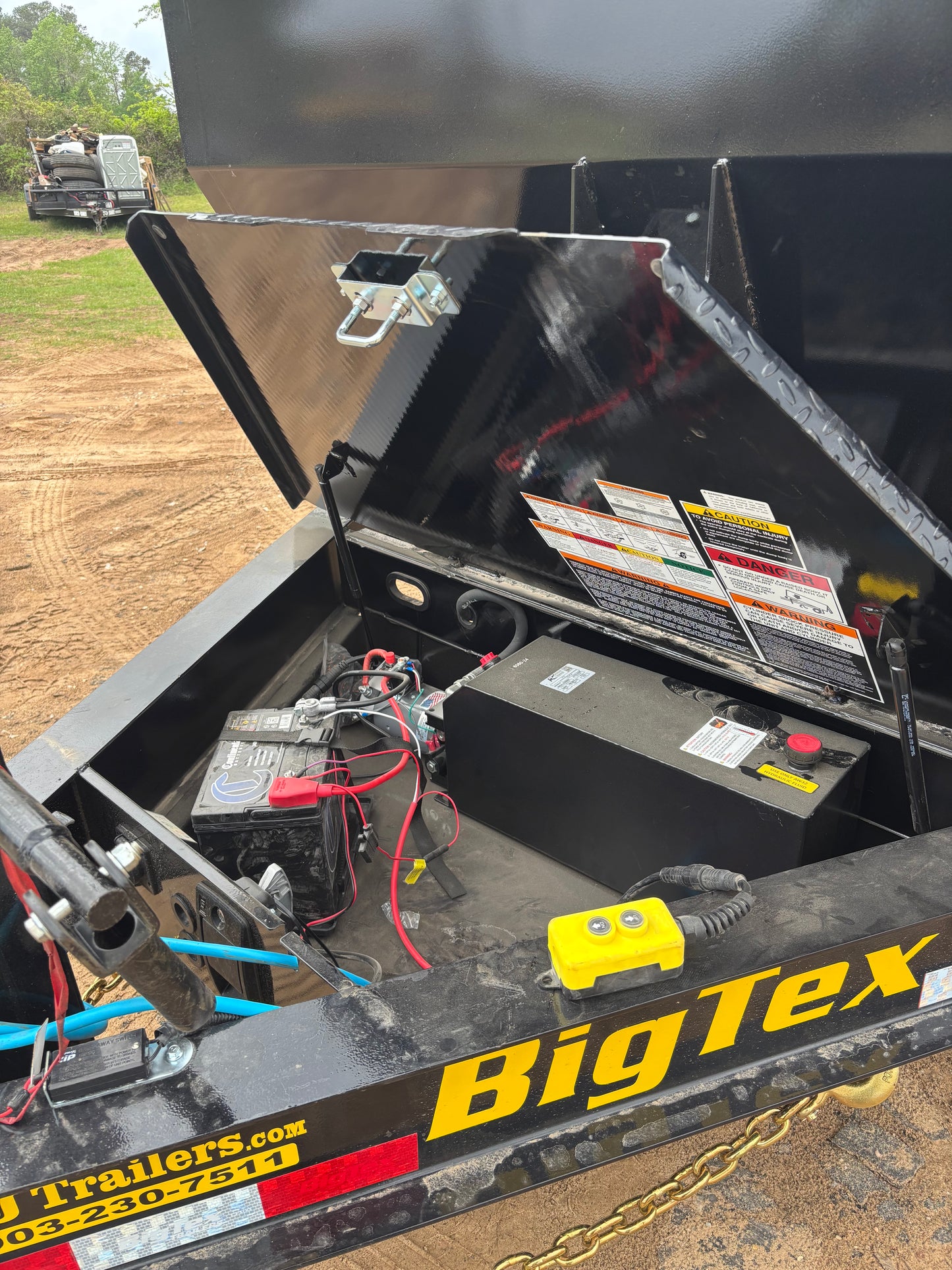7 X 14' BP Dump Trailer Big Tex #14TD-16C4A-BK