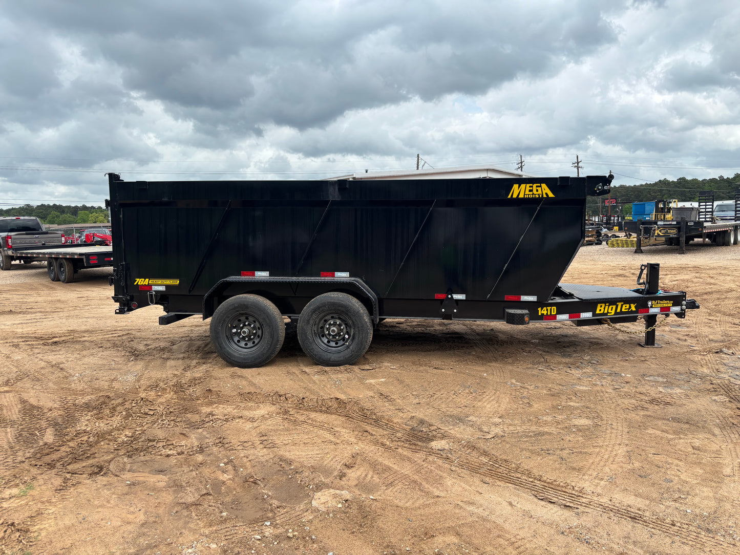 7 X 14' BP Dump Trailer Big Tex #14TD-16C4A-BK