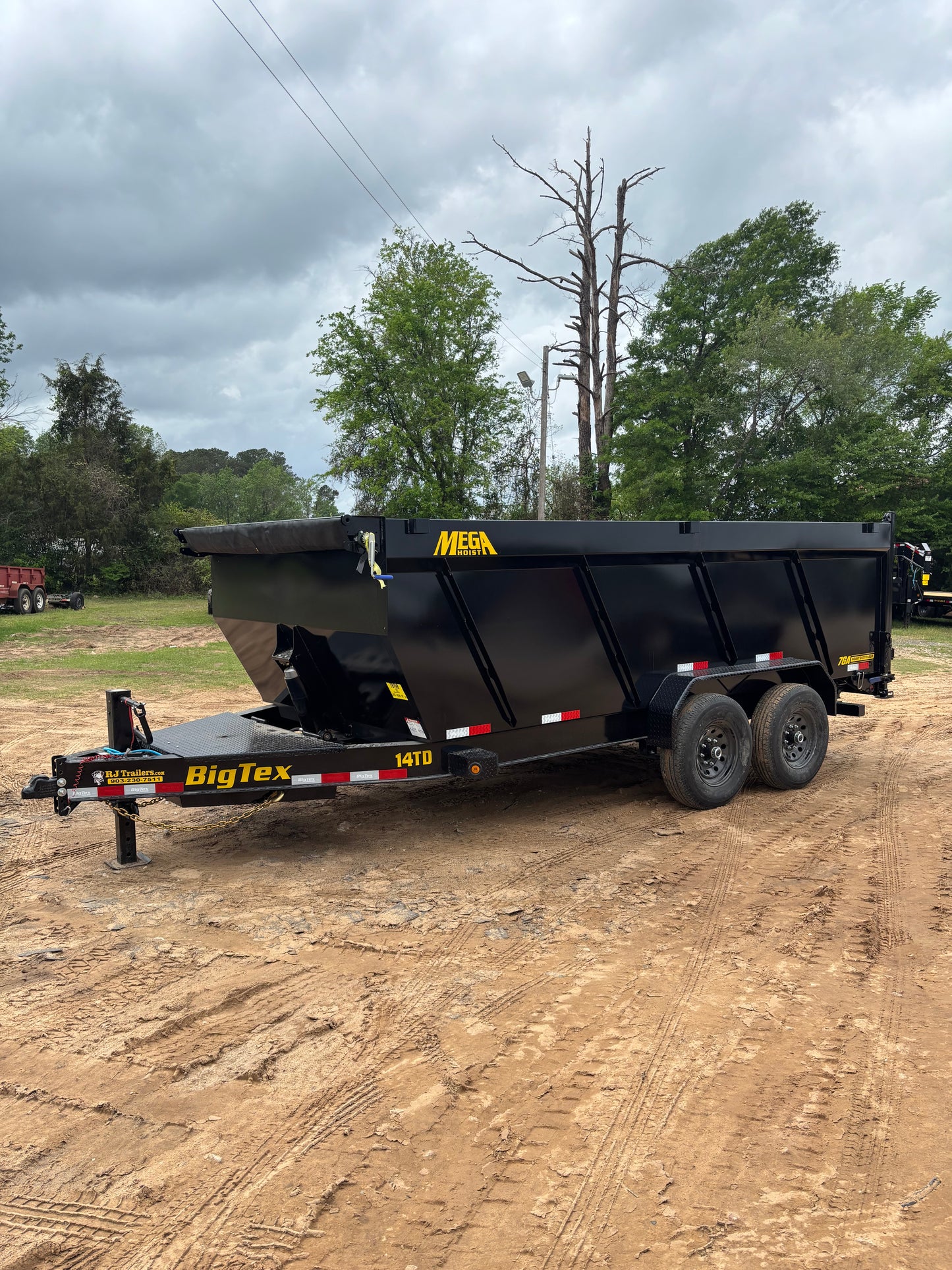 7 X 14' BP Dump Trailer Big Tex #14TD-16C4A-BK