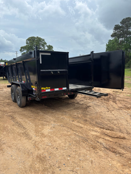 7 X 14' BP Dump Trailer Big Tex #14TD-16C4A-BK