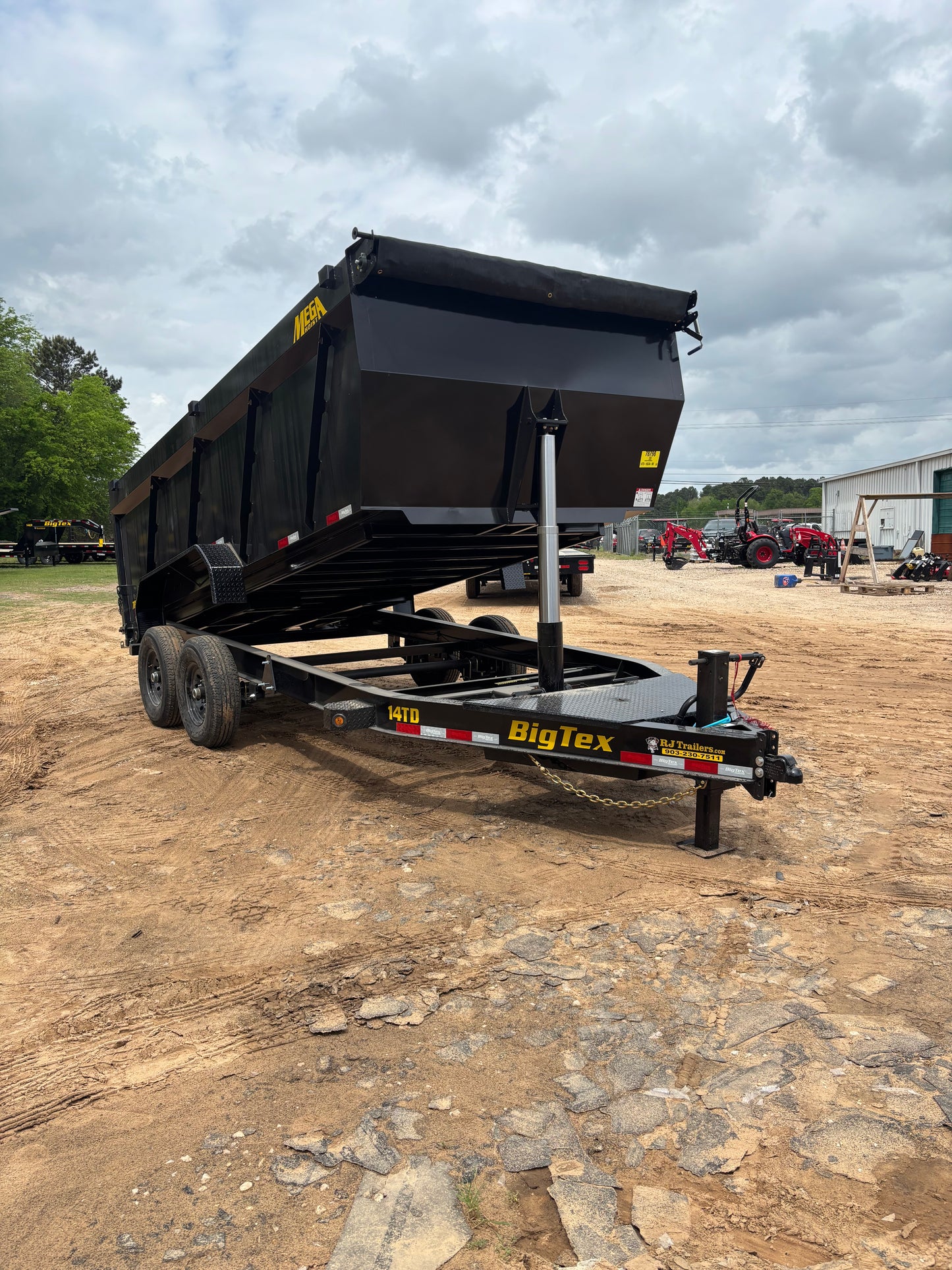 7 X 14' BP Dump Trailer Big Tex #14TD-16C4A-BK