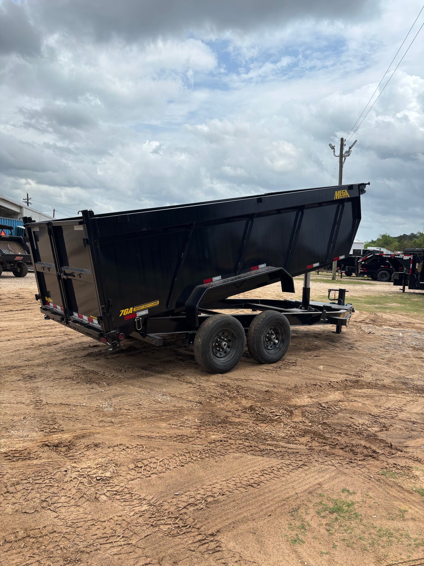 7 X 14' BP Dump Trailer Big Tex #14TD-16C4A-BK