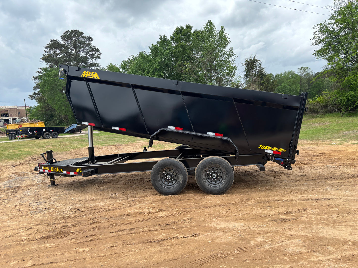 7 X 14' BP Dump Trailer Big Tex #14TD-16C4A-BK