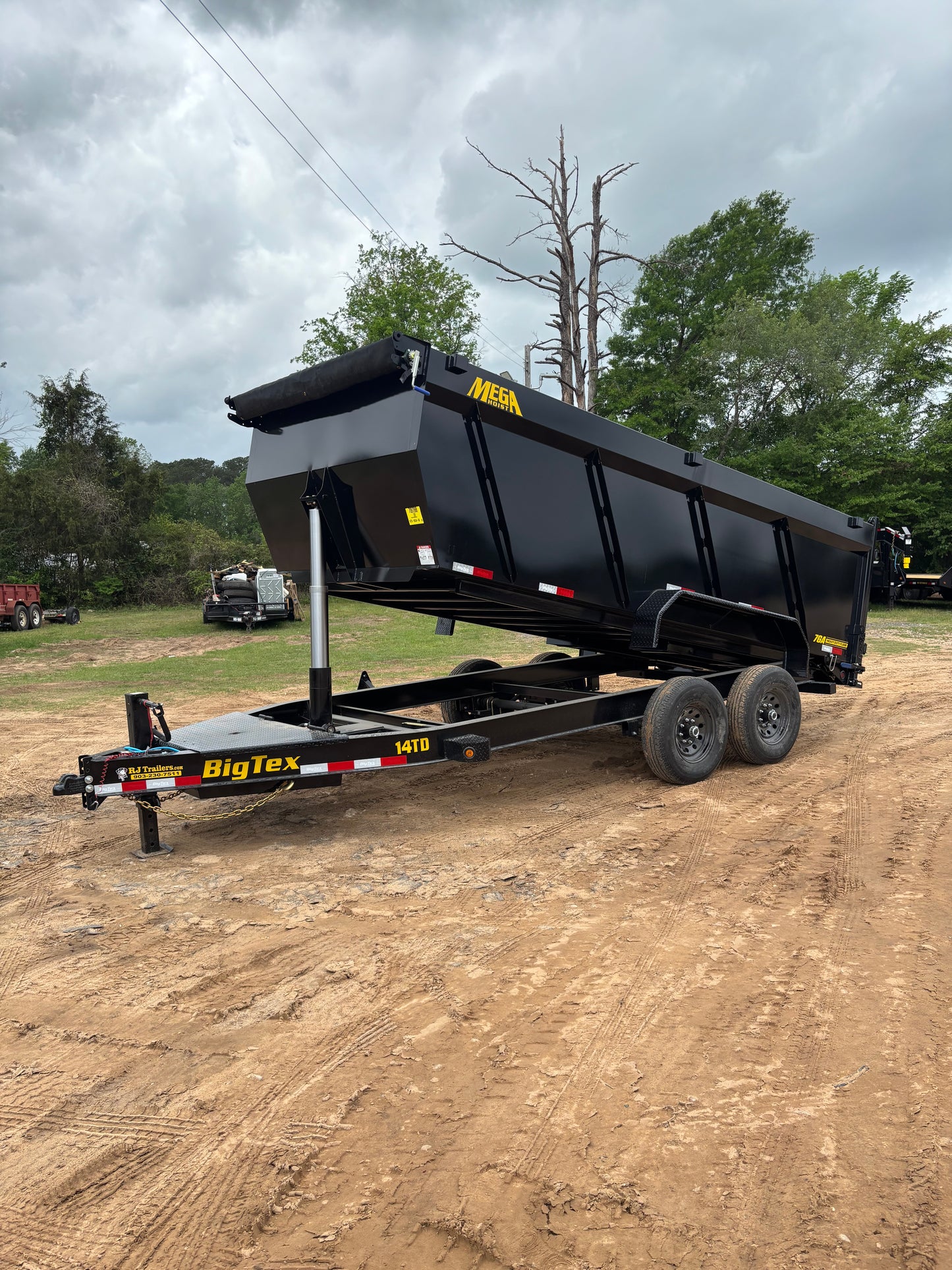 7 X 14' BP Dump Trailer Big Tex #14TD-16C4A-BK