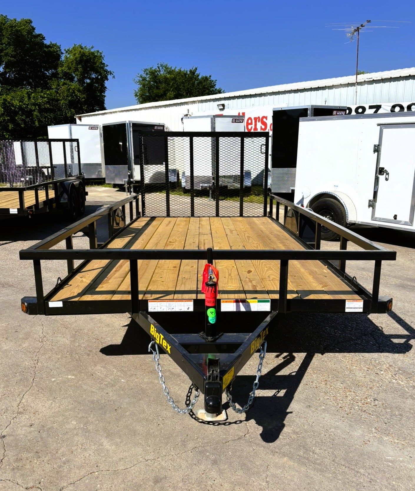 77" x 14' SA Utility Trailer Big Tex #35SA-14R1A-4PBK
