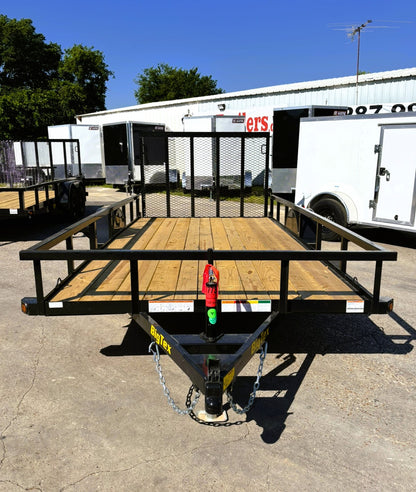 77" x 14' SA Utility Trailer Big Tex #35SA-14R1A-4PBK