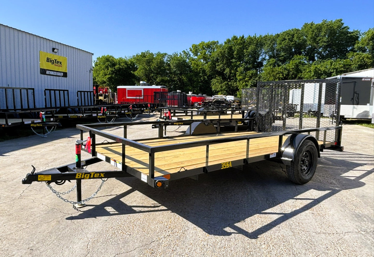 77" x 14' SA Utility Trailer Big Tex #35SA-14R1A-4PBK