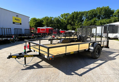77" x 14' SA Utility Trailer Big Tex #35SA-14R1A-4PBK