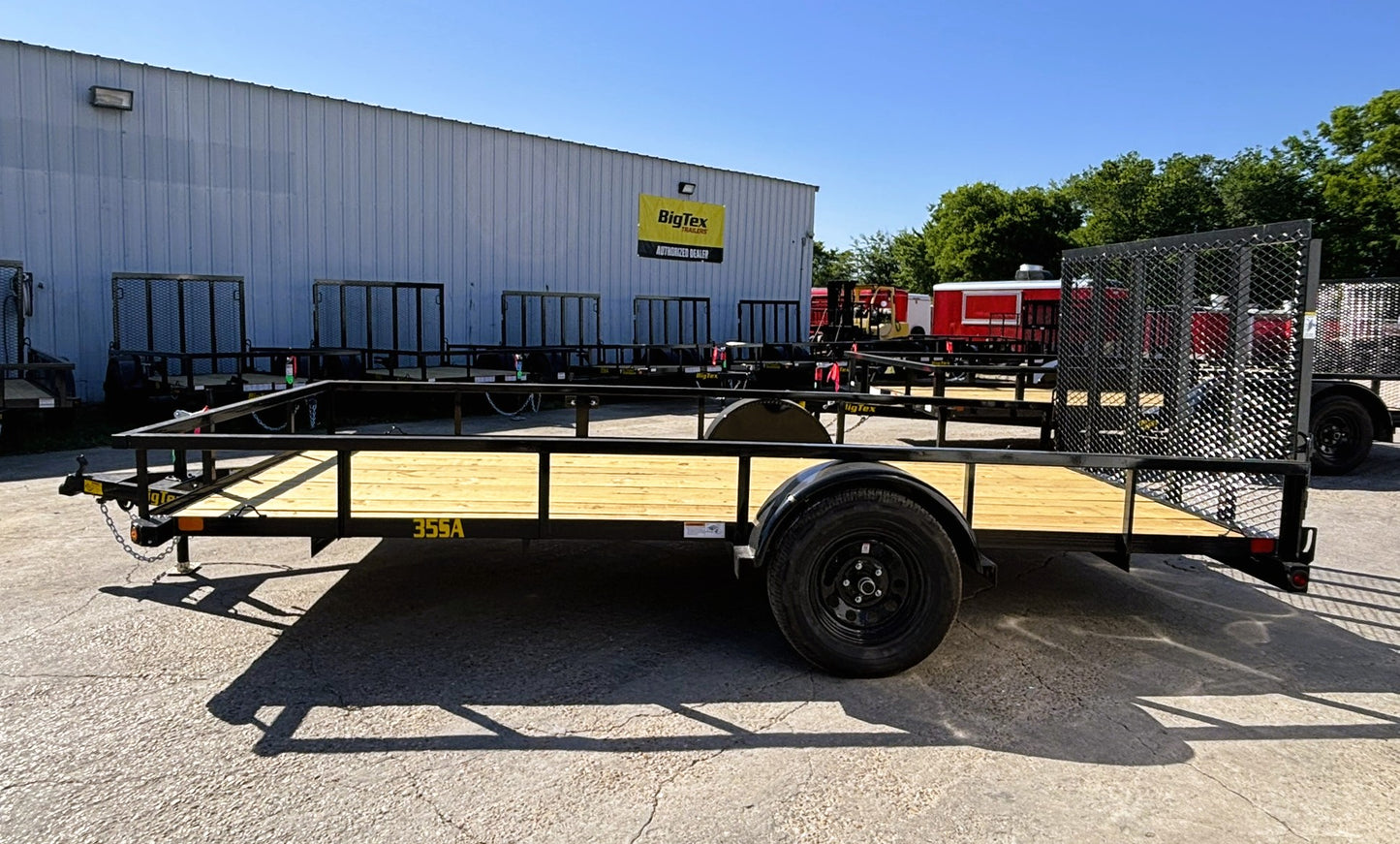77" x 14' SA Utility Trailer Big Tex #35SA-14R1A-4PBK