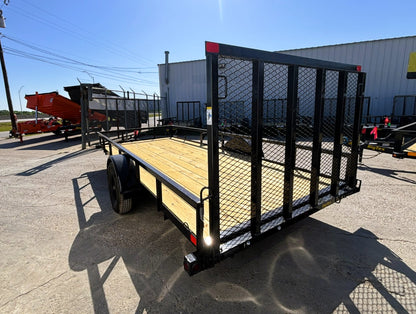 77" x 14' SA Utility Trailer Big Tex #35SA-14R1A-4PBK