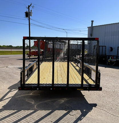 77" x 14' SA Utility Trailer Big Tex #35SA-14R1A-4PBK