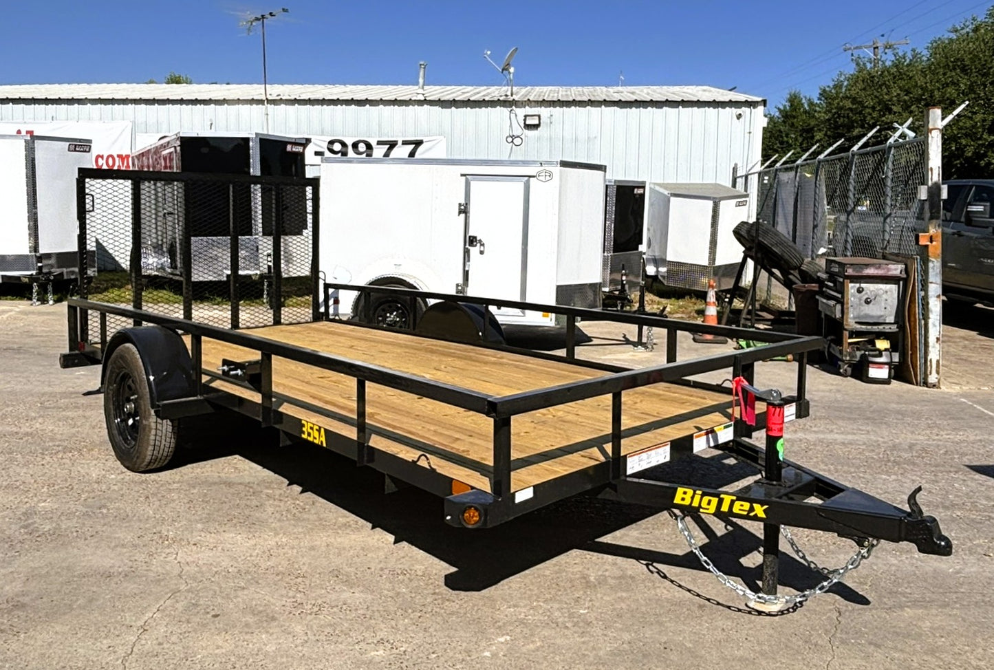 77" x 14' SA Utility Trailer Big Tex #35SA-14R1A-4PBK
