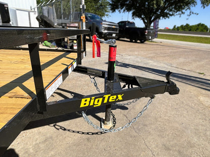77" x 14' SA Utility Trailer Big Tex #35SA-14R1A-4PBK
