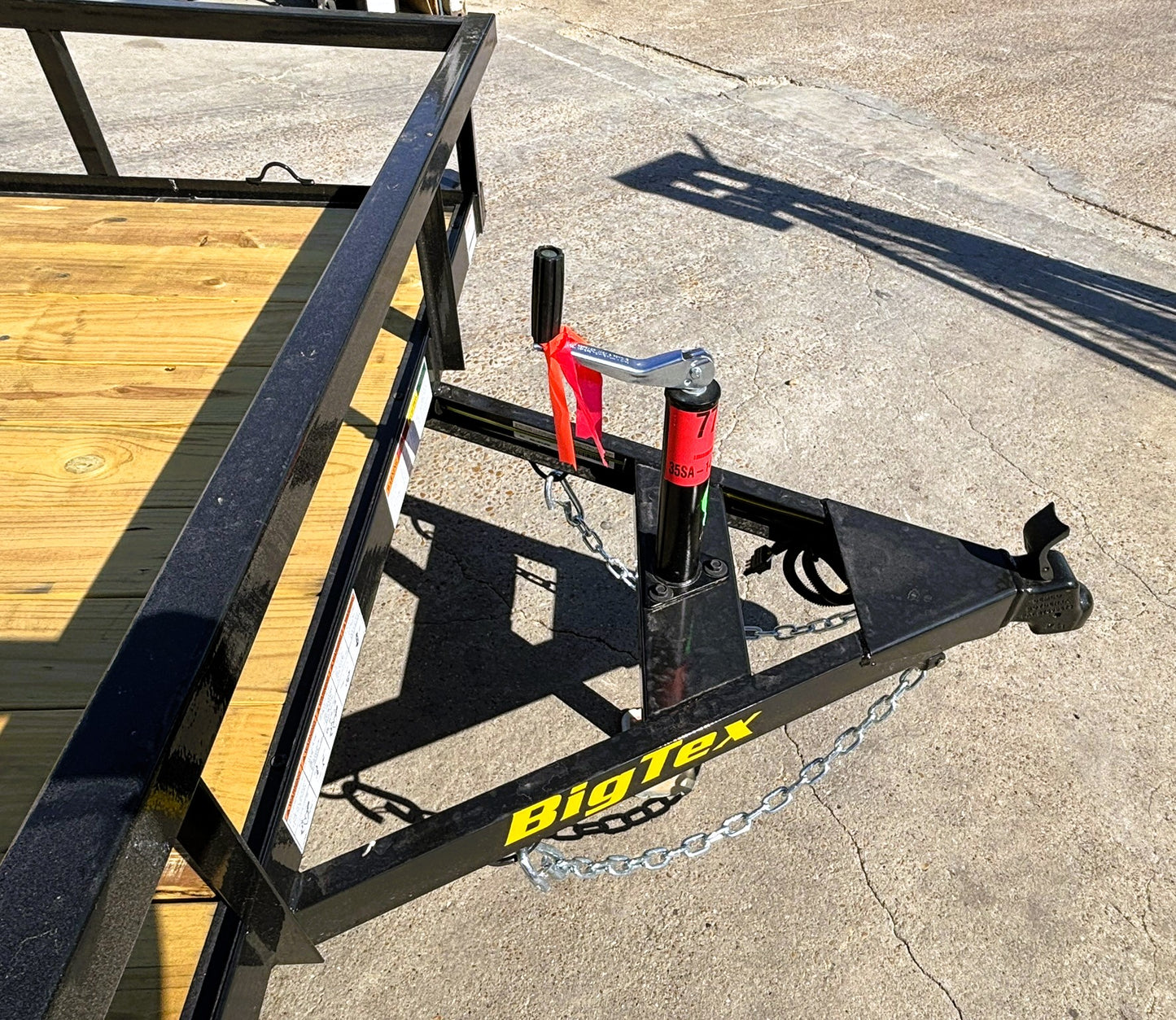 77" x 14' SA Utility Trailer Big Tex #35SA-14R1A-4PBK