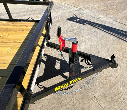 77" x 14' SA Utility Trailer Big Tex #35SA-14R1A-4PBK