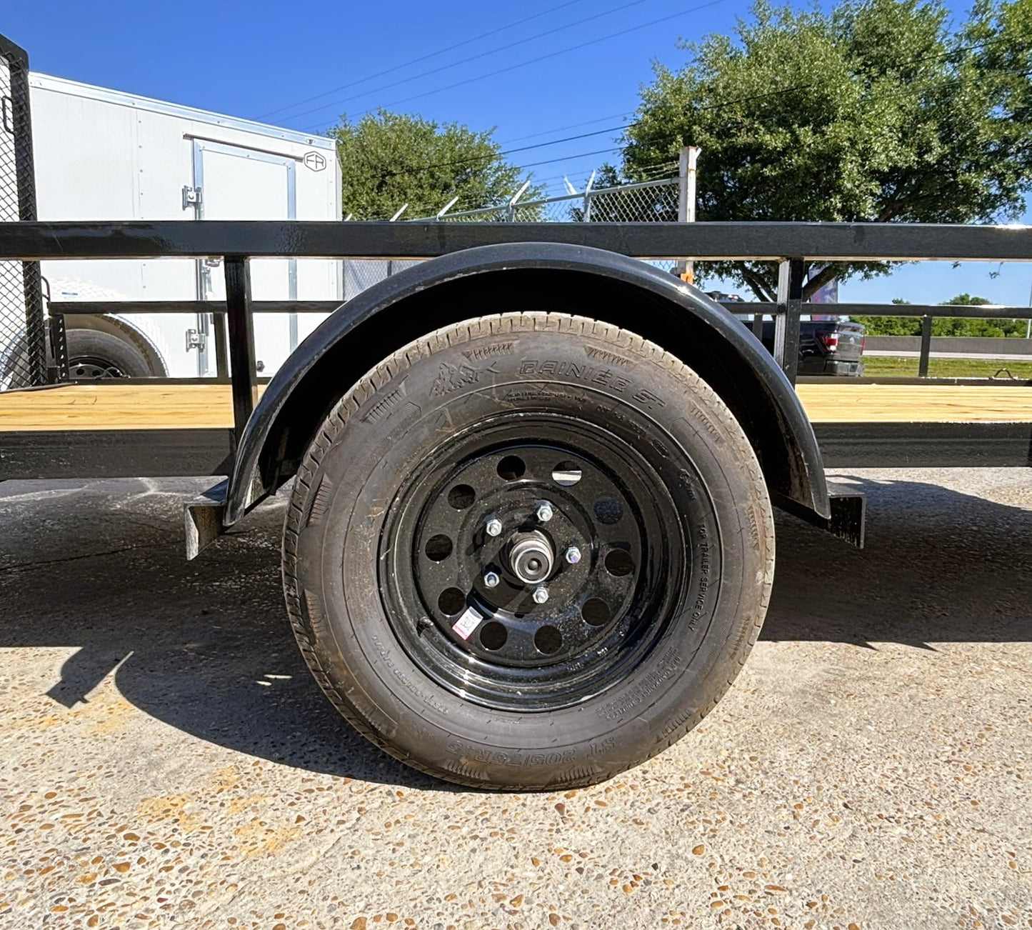 77" x 14' SA Utility Trailer Big Tex #35SA-14R1A-4PBK