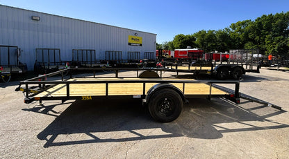 77" x 14' SA Utility Trailer Big Tex #35SA-14R1A-4PBK
