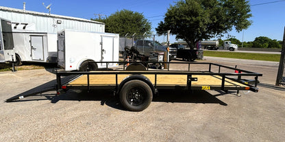 77" x 14' SA Utility Trailer Big Tex #35SA-14R1A-4PBK