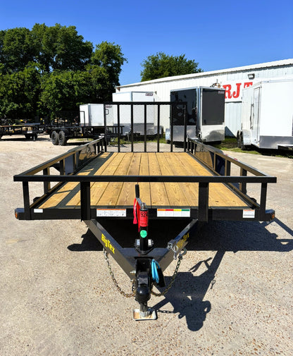 83" x 16' TA Utility Trailer Big Tex #70PI-16R1A-4PBK
