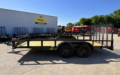 83" x 16' TA Utility Trailer Big Tex #70PI-16R1A-4PBK