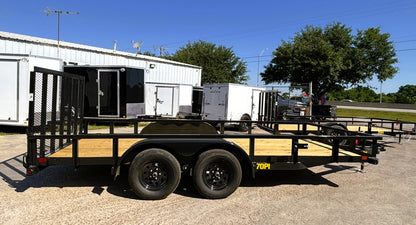 83" x 16' TA Utility Trailer Big Tex #70PI-16R1A-4PBK