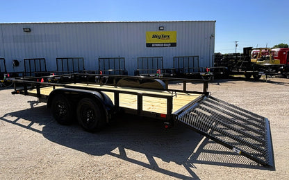 83" x 16' TA Utility Trailer Big Tex #70PI-16R1A-4PBK
