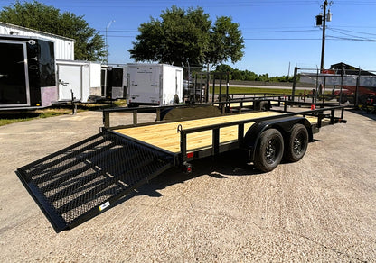 83" x 16' TA Utility Trailer Big Tex #70PI-16R1A-4PBK