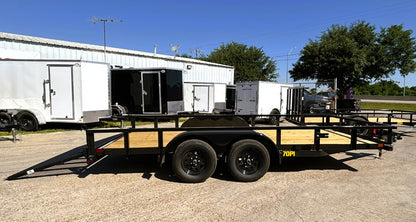 83" x 16' TA Utility Trailer Big Tex #70PI-16R1A-4PBK