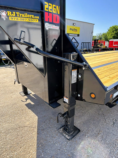 102" x 33' (28 + 5) GN Trailer Big Tex #22GN-33D5A-MRBK