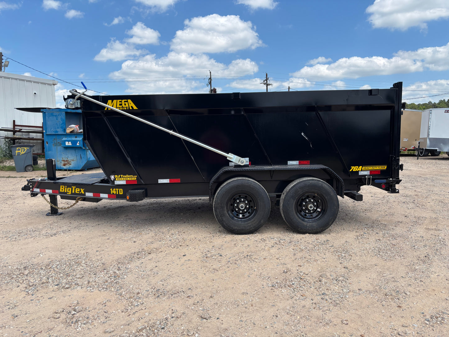 7 x 14' BP Dump Trailer Big Tex #14TD-14C4A-XBK
