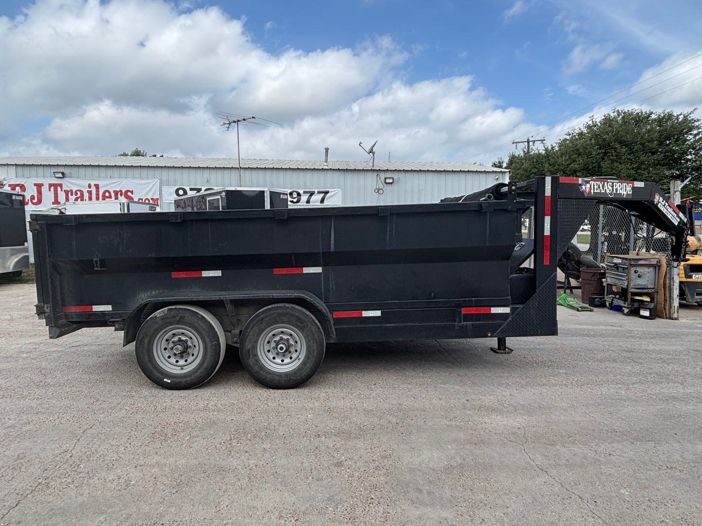 7 x 14' GN Dump Trailer Texas Pride #28790 - Used