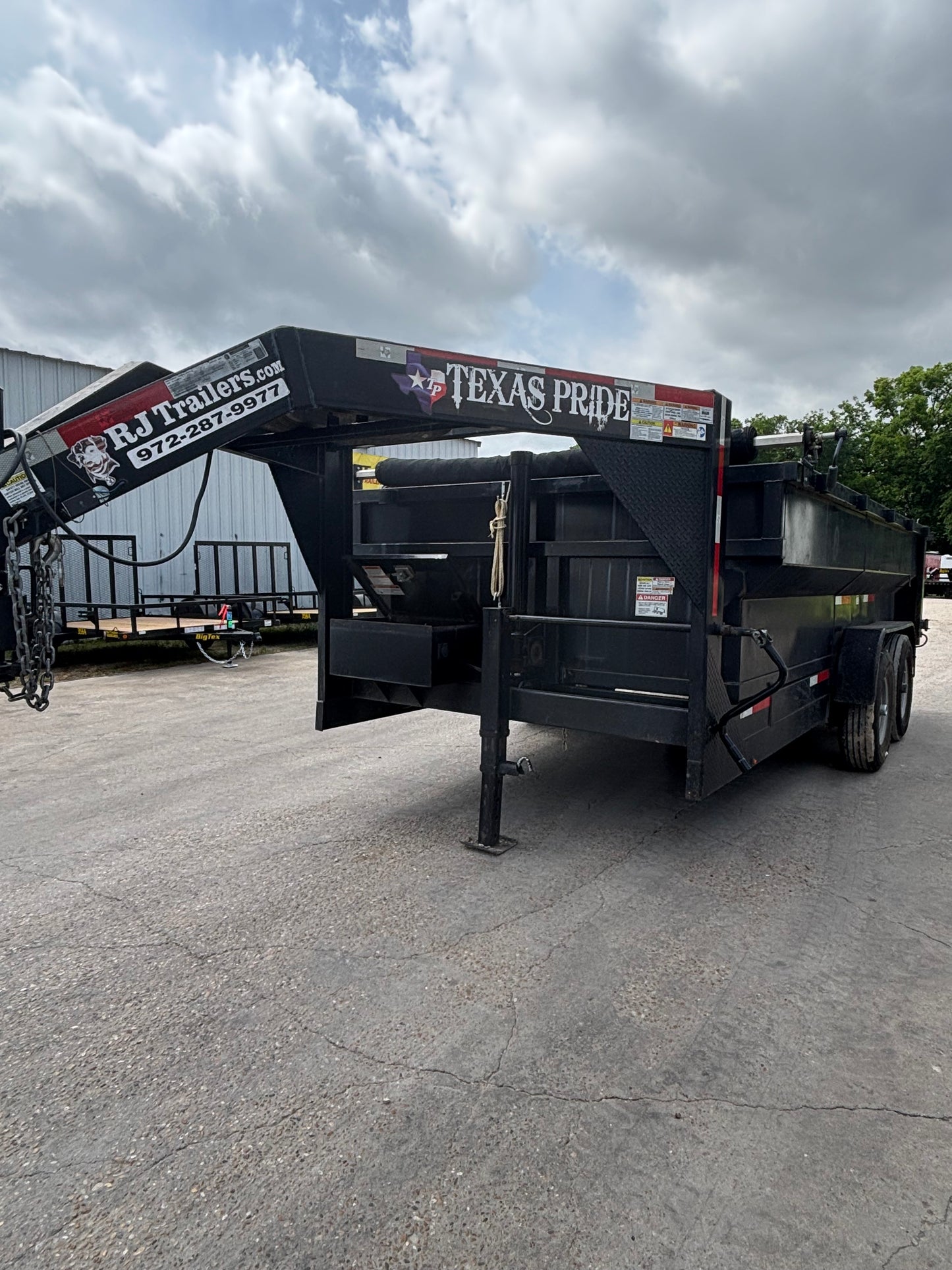 7 x 14' GN Dump Trailer Texas Pride #28790 - Used