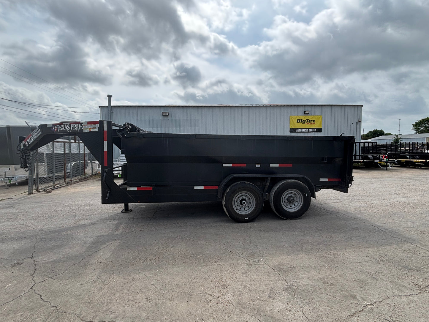 7 x 14' GN Dump Trailer Texas Pride #28790 - Used