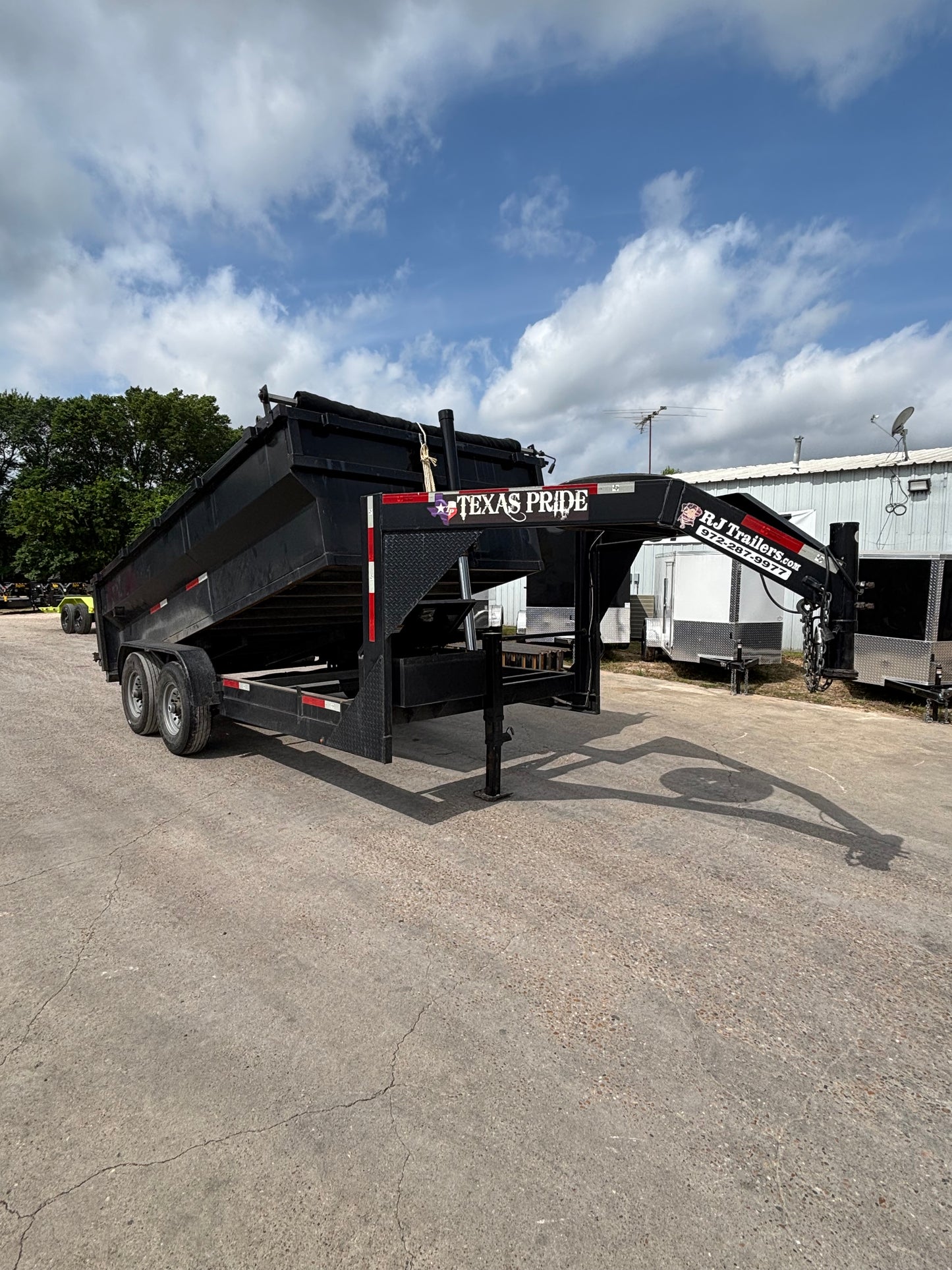 7 x 14' GN Dump Trailer Texas Pride #28790 - Used