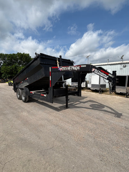 7 x 14' GN Dump Trailer Texas Pride #28790 - Used