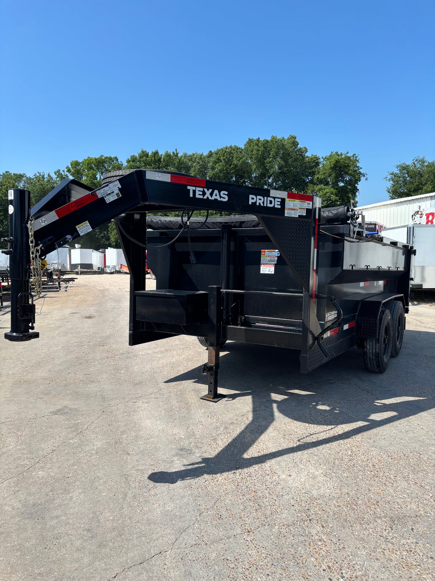 7 x 12' GN Dump Trailer Texas Pride #77578 - Used