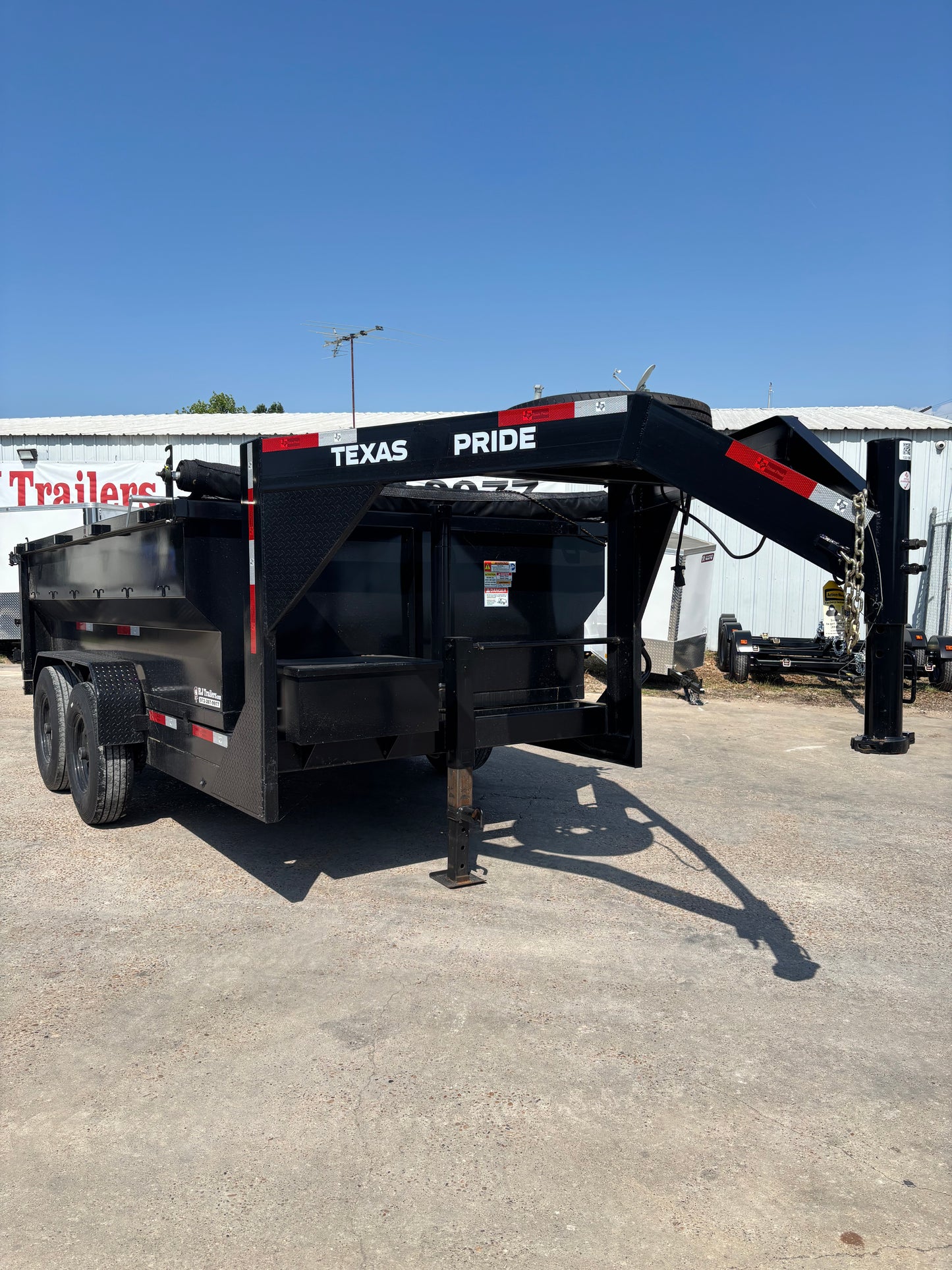 7 x 12' GN Dump Trailer Texas Pride #77578 - Used