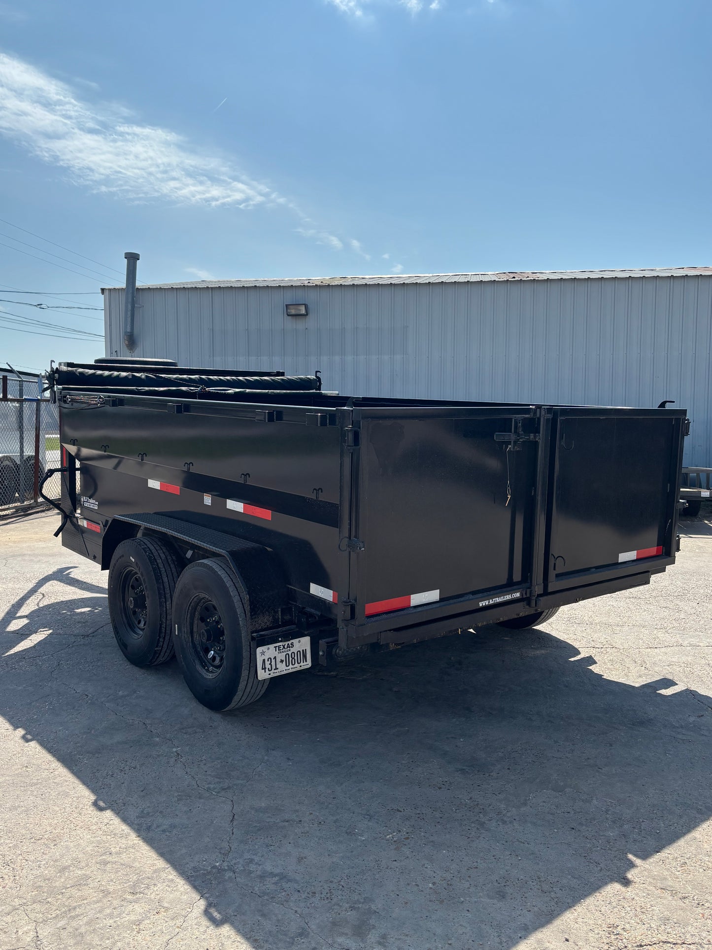 7 x 12' GN Dump Trailer Texas Pride #77578 - Used