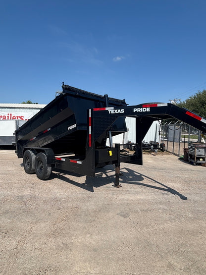 7 x 12' GN Dump Trailer Texas Pride #77578 - Used