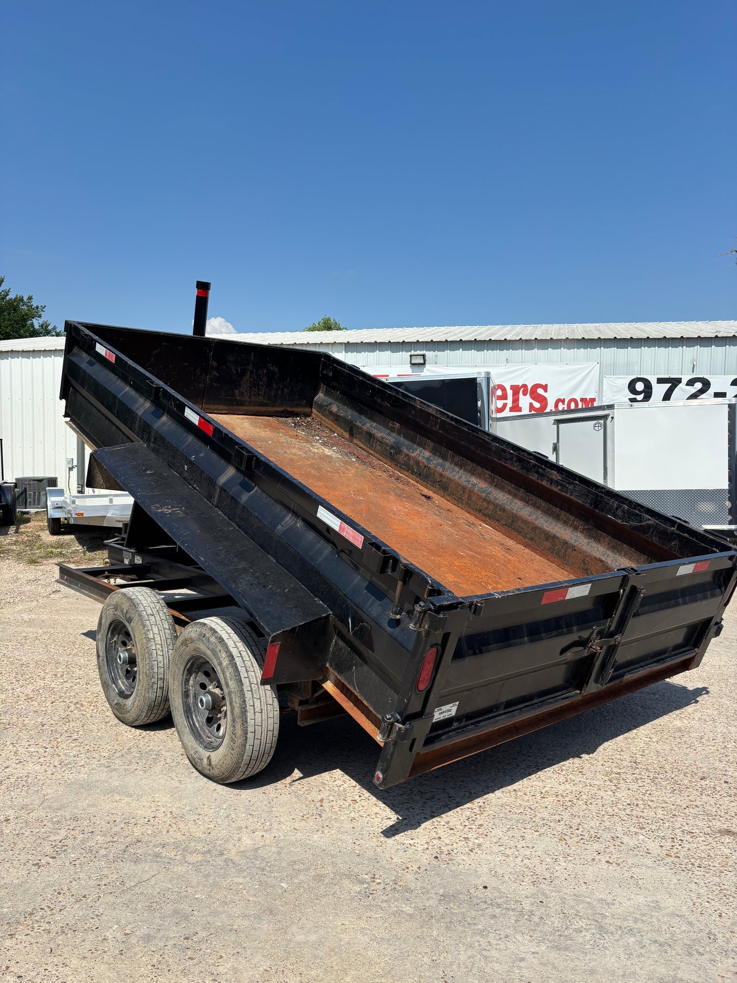 7' x 12' BP Dump Trailer Texoma #77578 - Used