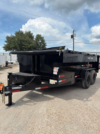 7 x 14' BP Dump Trailer Texas Pride #DT-7143-16KBP