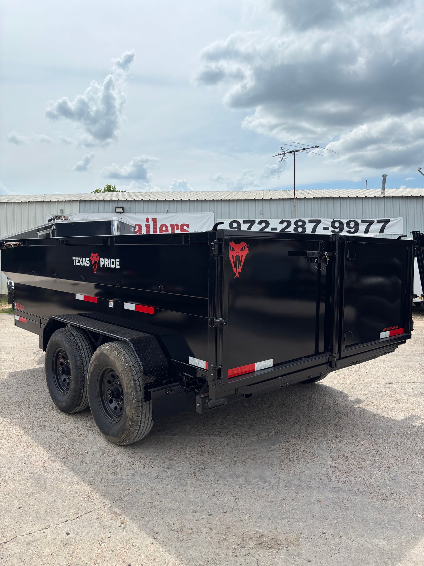 7 x 14' BP Dump Trailer Texas Pride #DT-7143-16KBP